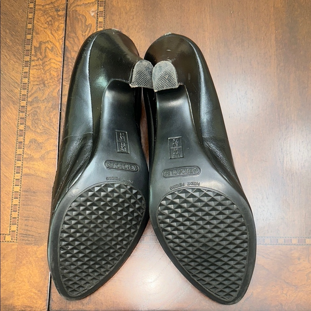 Aerosoles Black Women's High Heel Loafers - Picture 5 of 6